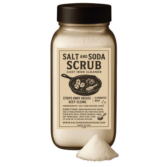 Salt and Soda Scrub - Cast Iron Cleaner - 2.5LB