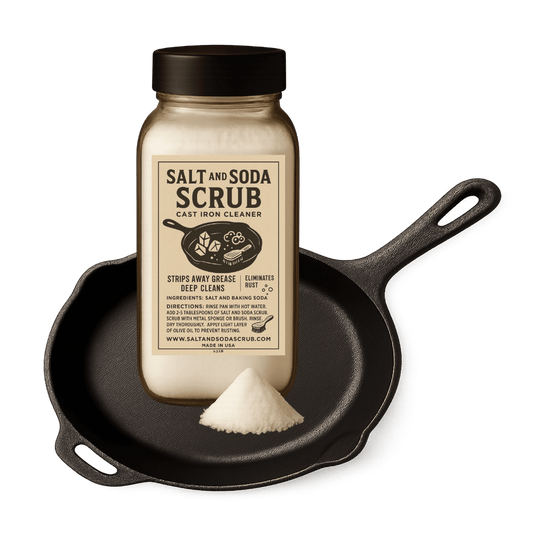 Salt and Soda Scrub - Cast Iron Cleaner - 2.5LB