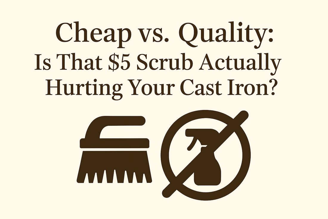 Cheap vs. Quality: Is That $5 Scrub Actually Hurting Your Cast Iron?