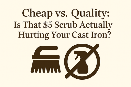 Cheap vs. Quality: Is That $5 Scrub Actually Hurting Your Cast Iron?