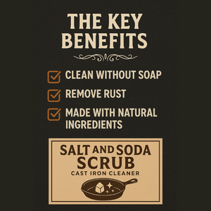 Salt and Soda Scrub - Cast Iron Cleaner - 2.5LB